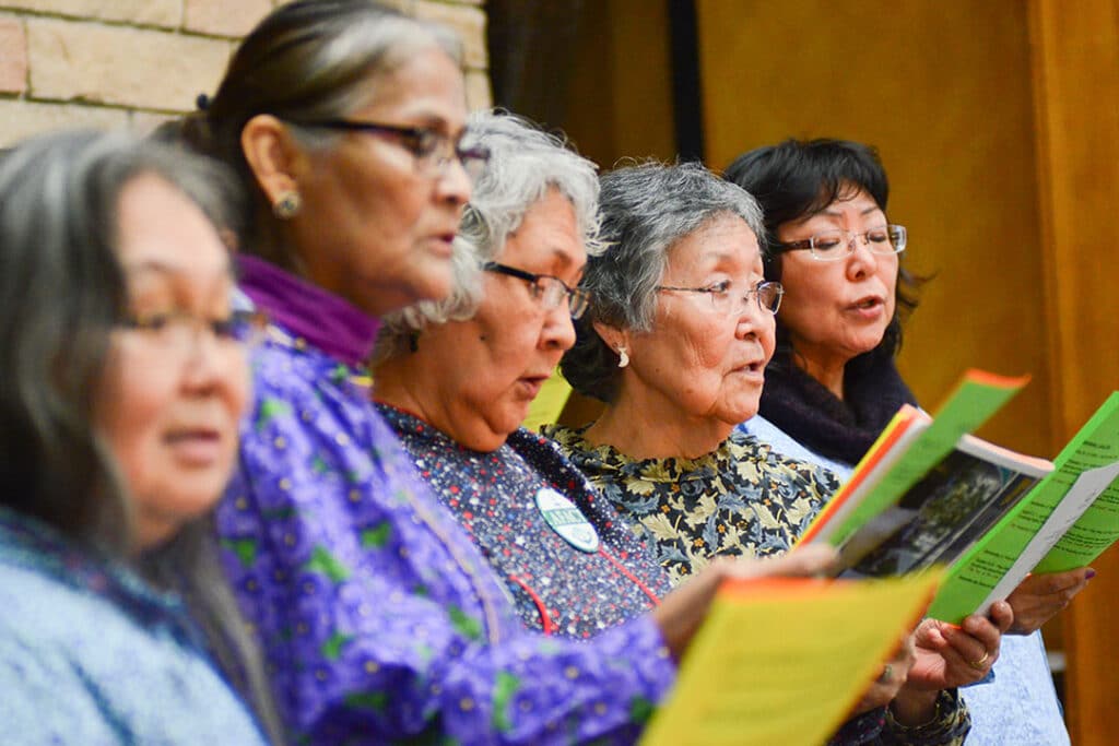 Group of Alaska native women